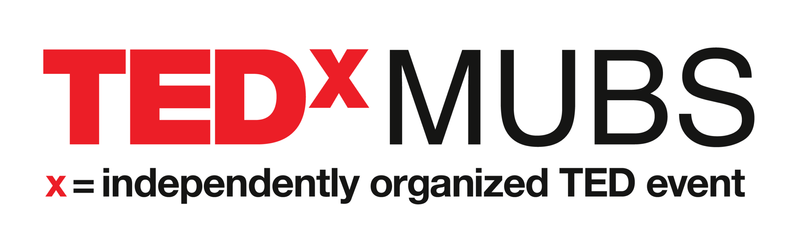 TEDxMUBS official logo